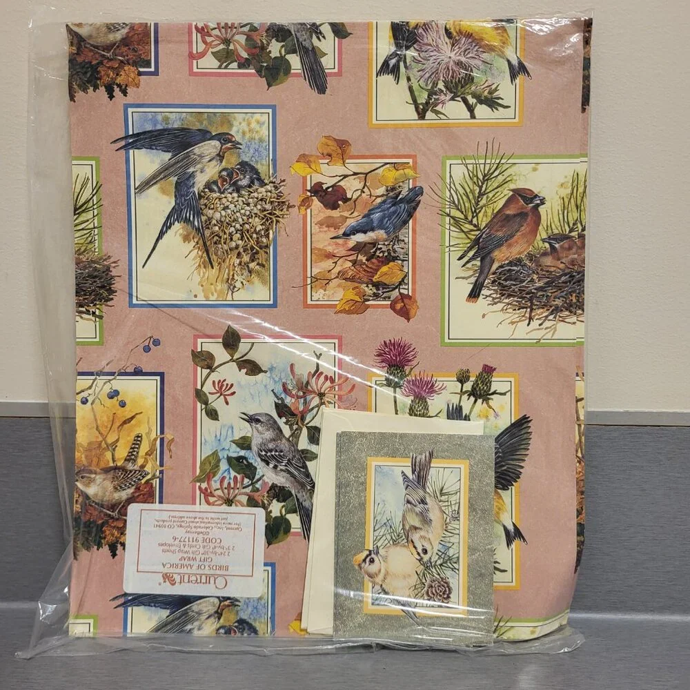 VTG Lot of Wrap Paper Current Hallmark American Greetings Flat Sheet Wrap Paper